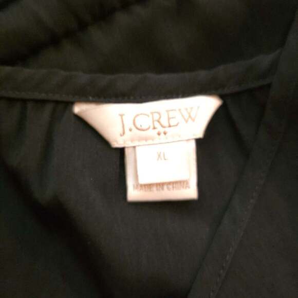 J. Crew Black Mini V-Neck Spaghetti Strap Romper XL - Picture 5 of 5